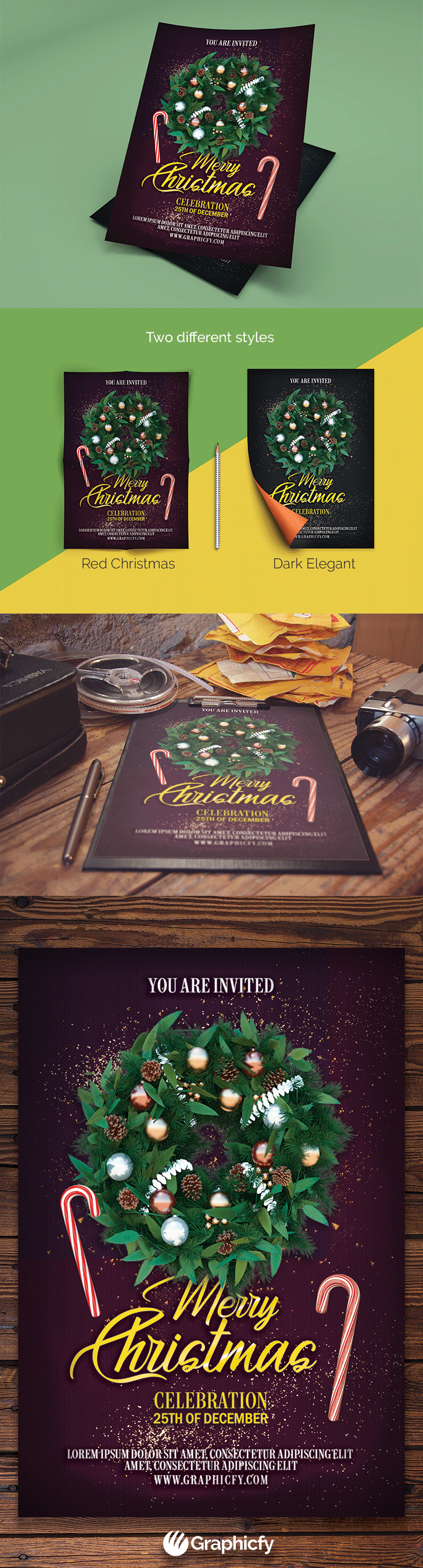 Christmas celebration flyer