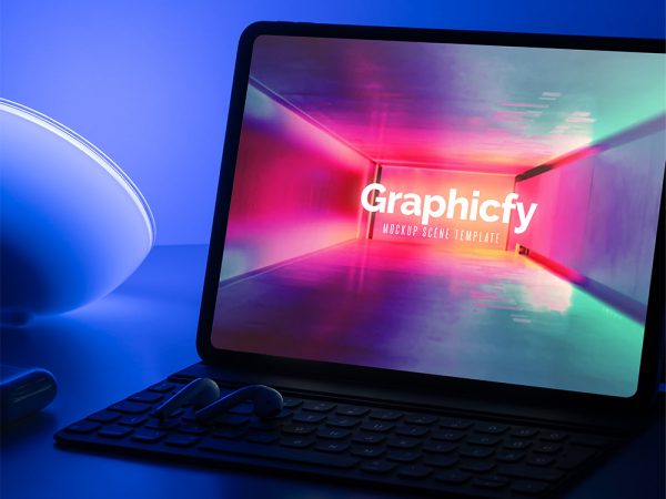New iPad Pro Dark Mockup