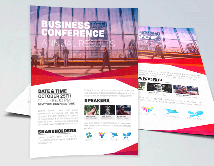 conference flyer template