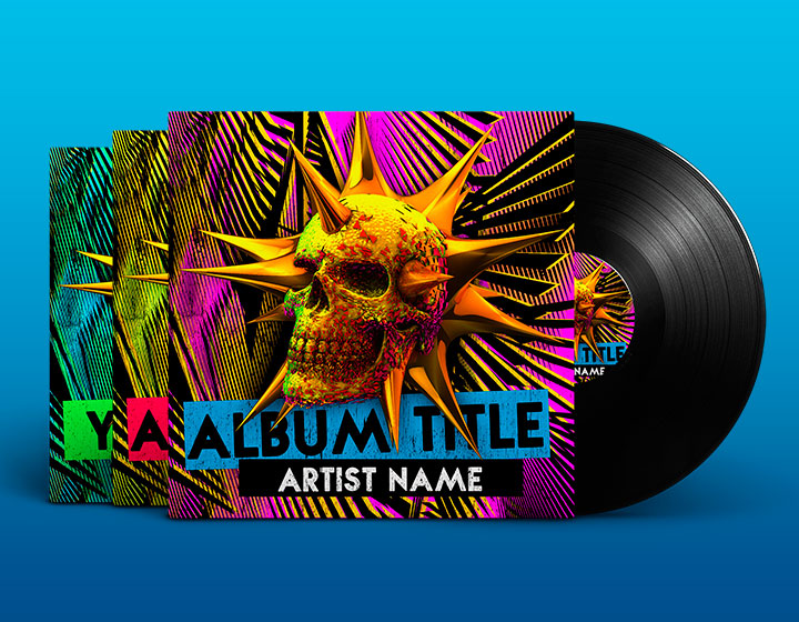 EDMHouseAlbumCoverTemplatePSD Graphicfy