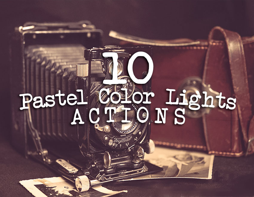 Pastel Color Lights Photoshop Actions